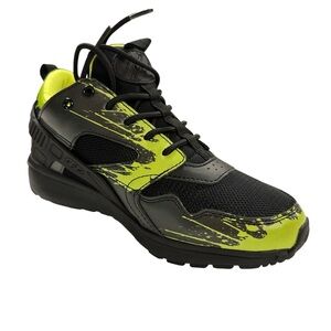 Heelys Force Wheeled Skate Shoe - Kids Black & Neon Yellow/Green S 6 Preowned